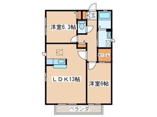 シャルムの物件間取画像